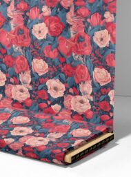 Bloom flower style with red,pink colors - Image 4