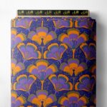 Petal flower style with purple,orange colors