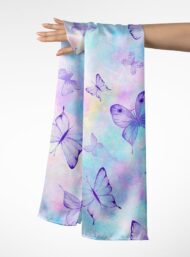 Butterfly flower style with purple,blue colors - Image 3
