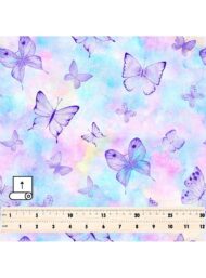 Butterfly flower style with purple,blue colors - Image 5