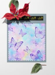 Butterfly flower style with purple,blue colors - Image 6
