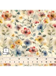 Bloom flower style with pink,blue colors - Image 5