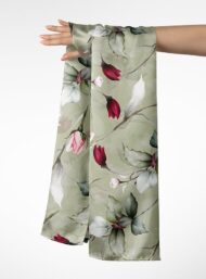 Rose flower style with green,pink colors - Image 3