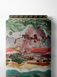 Green abstract style with green,pink colors