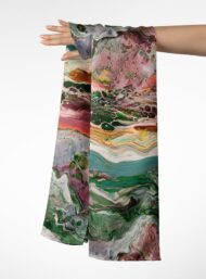 Green abstract style with green,pink colors - Image 3