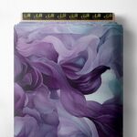 Fluid abstract style with purple,white colors