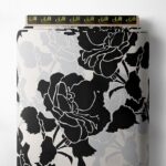 Rose flower style with black,grey colors