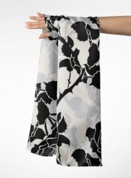 Rose flower style with black,grey colors - Image 3