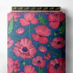 Petal flower style with pink,green colors