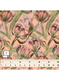 Tulip flower style with pink,green colors - Image 5