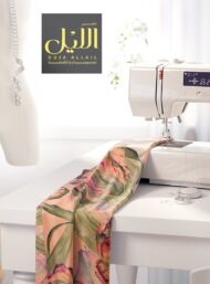 Tulip flower style with pink,green colors - Image 7