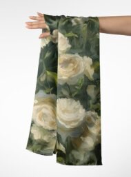 Rose flower style with green,white colors - Image 3