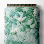 Rose flower style with pink,green colors