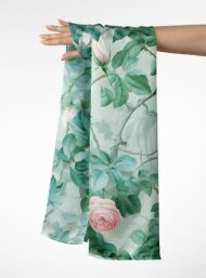 Rose flower style with pink,green colors - Image 3