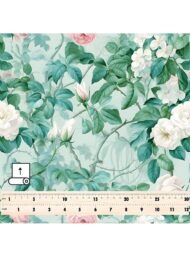 Rose flower style with pink,green colors - Image 5