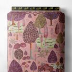 Tree nature style with pink,green colors