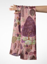 Tree nature style with pink,green colors - Image 3