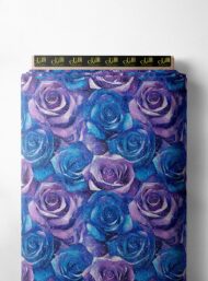 Rose flower style with blue,purple colors