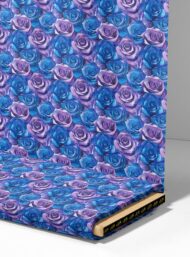 Rose flower style with blue,purple colors - Image 4