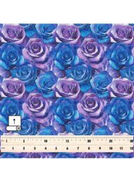 Rose flower style with blue,purple colors - Image 5