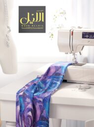 Rose flower style with blue,purple colors - Image 7