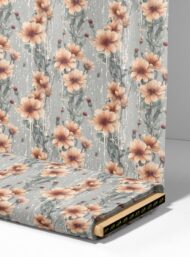 Bloom flower style with grey,pink colors - Image 4