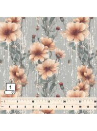 Bloom flower style with grey,pink colors - Image 5