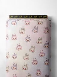 Bunny animal style with pink,grey colors