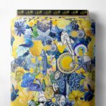 Fish nature style with yellow, blue colors