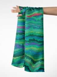 Wave abstract style with green,blue colors - Image 3