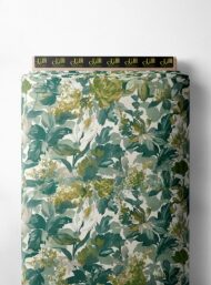 Leaf flower style with green,white colors