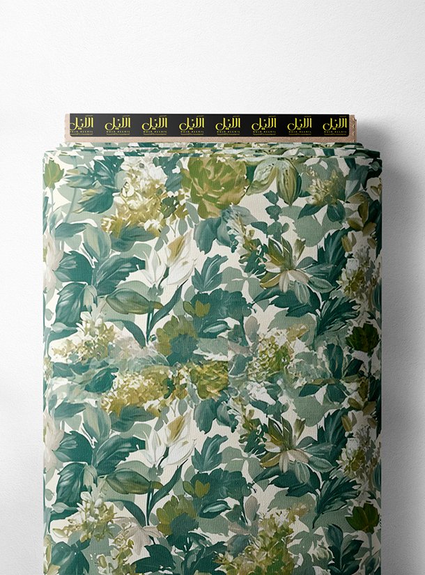 LAI01-3253_1.jpg Leaf flower style with green,white colors - Image 1