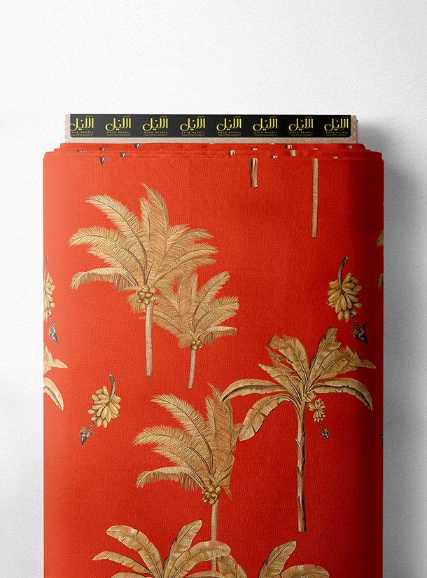 LAI01-3255_1.jpg Palm nature style with red,brown colors - Image 1