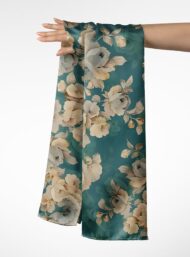 Rose flower style with grey,green colors - Image 3