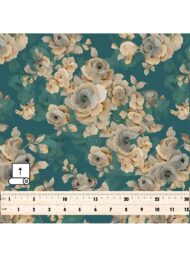 Rose flower style with grey,green colors - Image 5