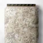 Petal flower style with white,brown colors