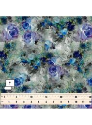 Rose flower style with blue,green colors - Image 5