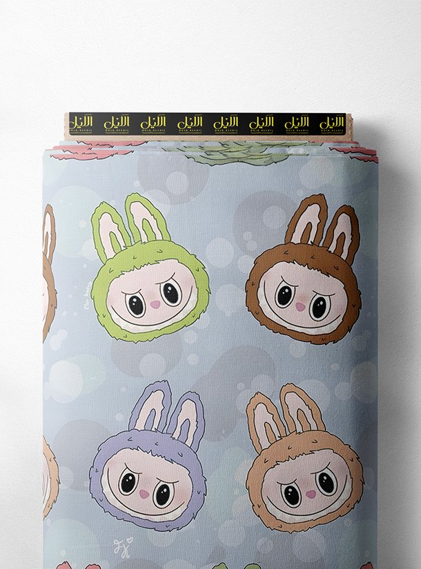 LAI01-3261_1.jpg Bunny others style with pink,green colors - Image 1