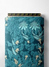 Leaf nature style with blue,green colors