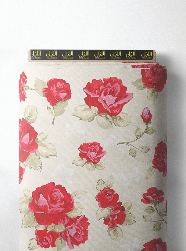 LAI01-3269_1.jpg Rose flower style with red,green colors - Image 1