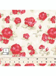 Rose flower style with red,green colors - Image 5