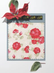 Rose flower style with red,green colors - Image 6