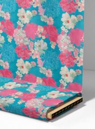 Bloom flower style with pink,green colors - Image 4