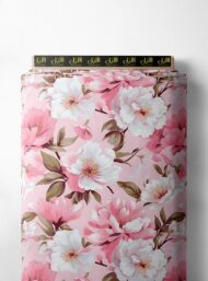 Petal flower style with pink,white colors