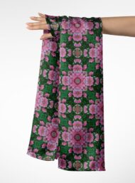 Bloom flower style with pink,green colors - Image 3