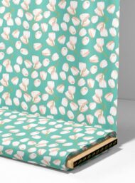 Tulip flower style with green,white colors - Image 4