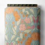 Bloom flower style with pink,orange colors