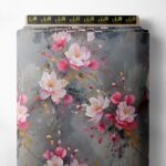 Petal flower style with pink,white colors