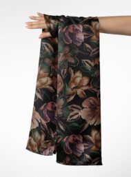 Bloom flower style with brown,green colors - Image 3