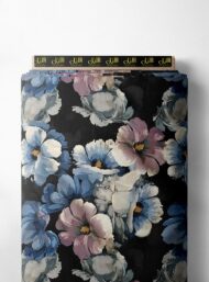 Petal flower style with blue,pink colors